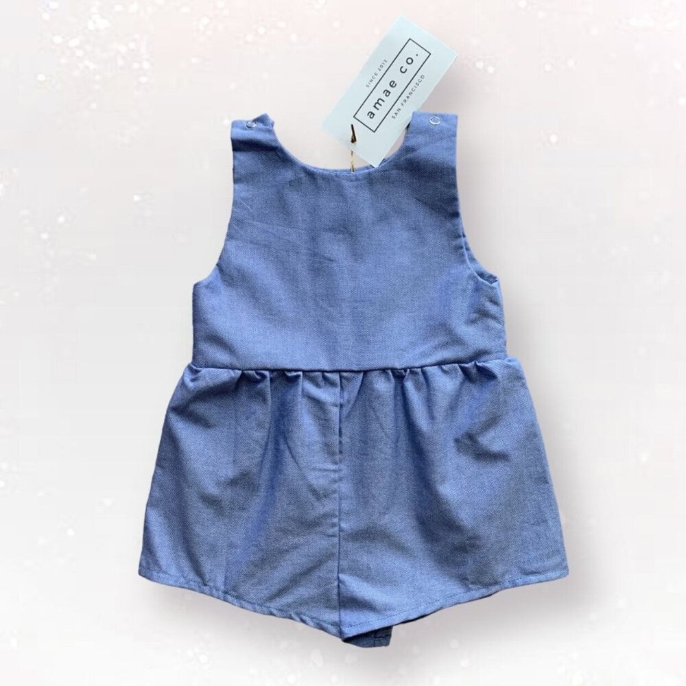NWT Amae Co. sz 2/3 Chambray Romper